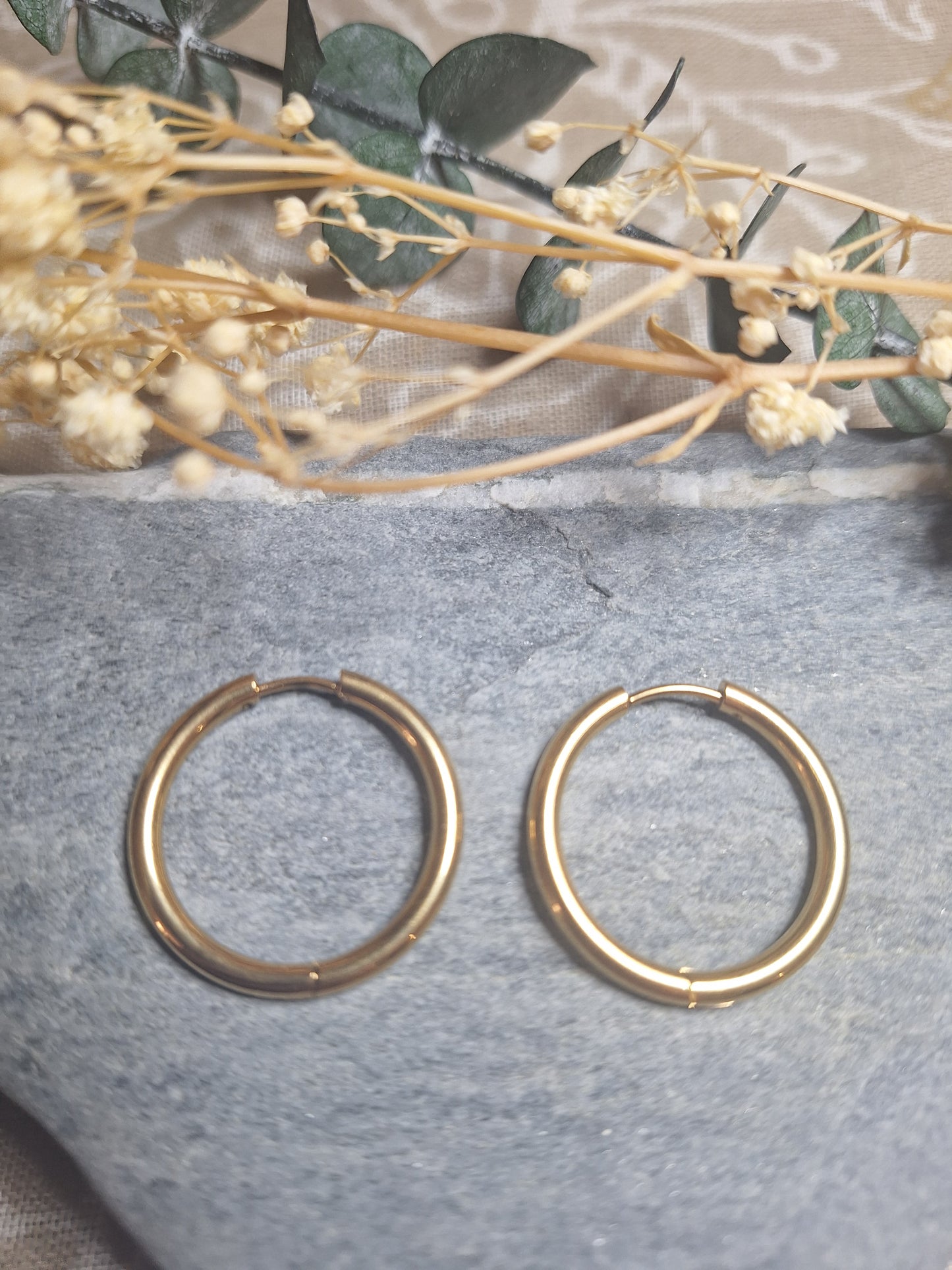 Créoles dorées 20mm